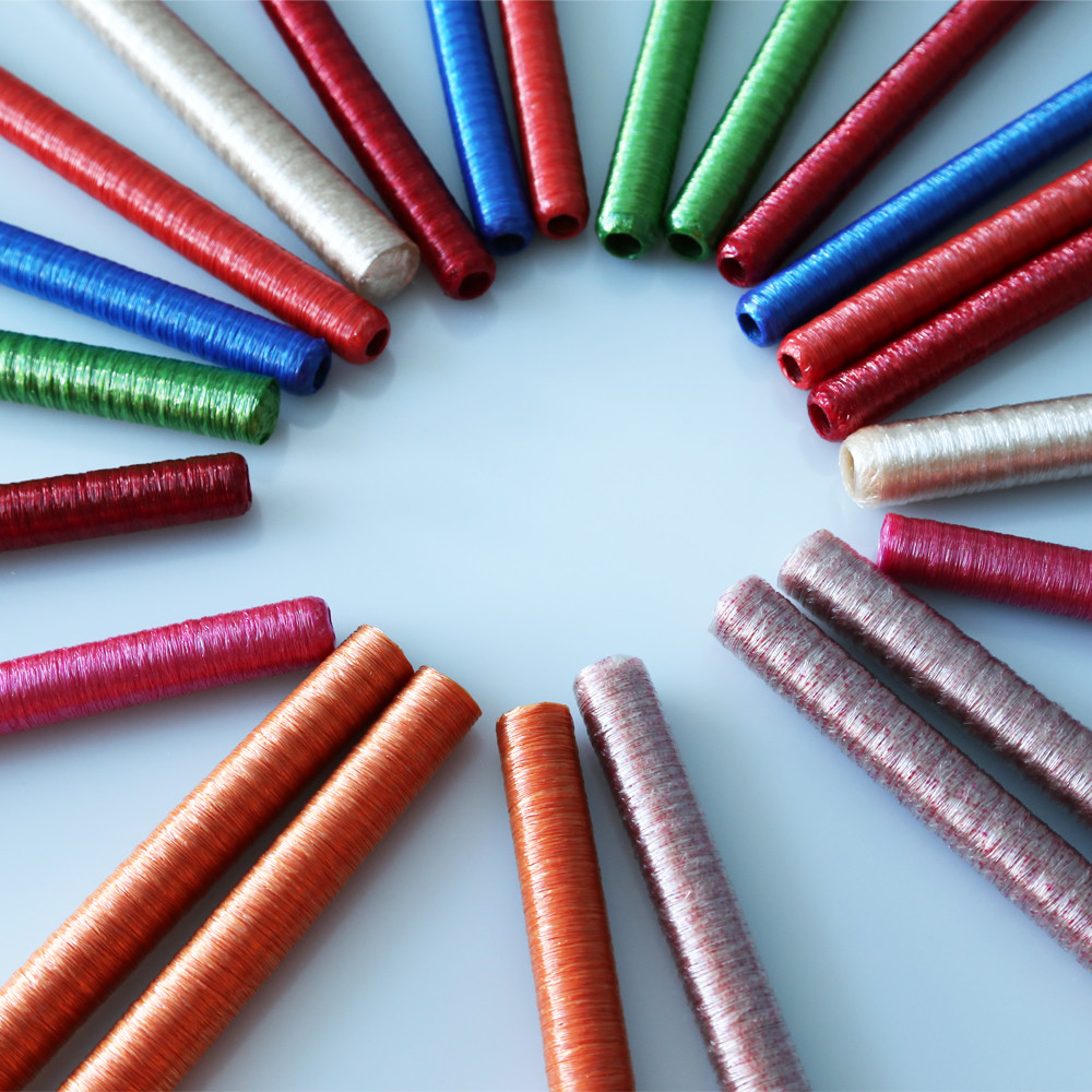 Tripas de poliamida plisadas en distintos colores